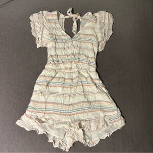 American Eagle, Small, pastel striped romper